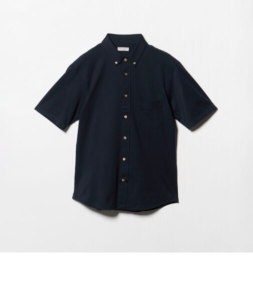 クイック ストレッチ シャンブレー ボタンダウン 半袖シャツ SLIM型 吸水速乾機能付き