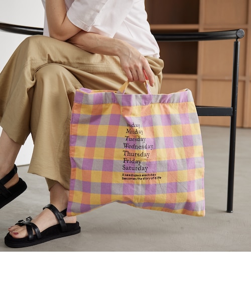snidel チェックショルダーバッグ ショルダーバッグ バッグ チェック柄ショルダーバッグ レディース