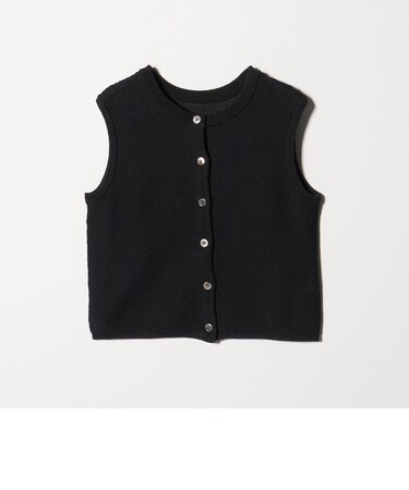 コットンポリエステル ジャガード 2WAYニットベスト  ウォッシャブル