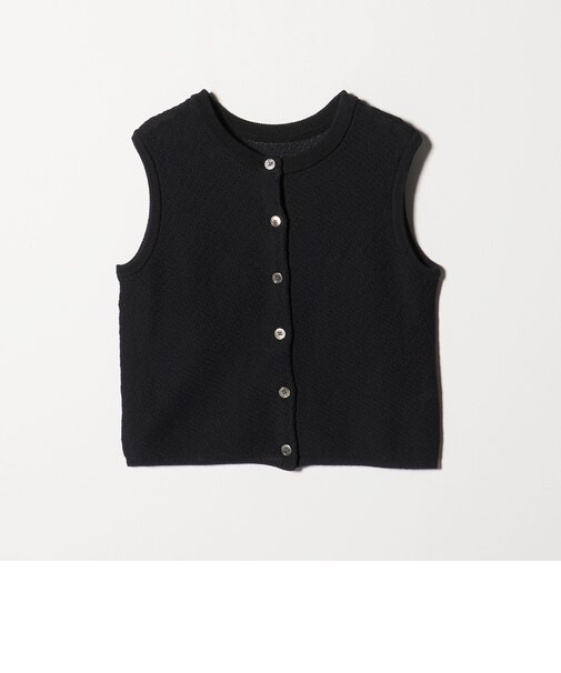 コットンポリエステル ジャガード 2WAYニットベスト  ウォッシャブル