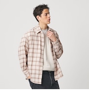 レイヤード オンブレチェック レギュラー シャツ GRANDE TAPERD型