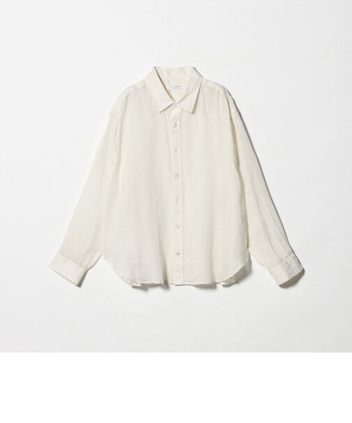 麻 レギュラーカラー シャツ ウォッシャブル