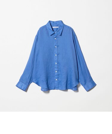 麻 レギュラーカラー シャツ ウォッシャブル