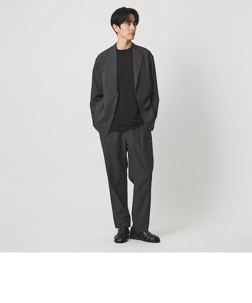 KOMATSU PACK 1プリーツ イージー ワイド テーパード パンツ NO.9 セットアップ対応 撥水 ウォッシャブル