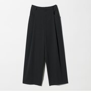 ポリエステルブレンド バックゴム ワイドパンツ ウォッシャブル