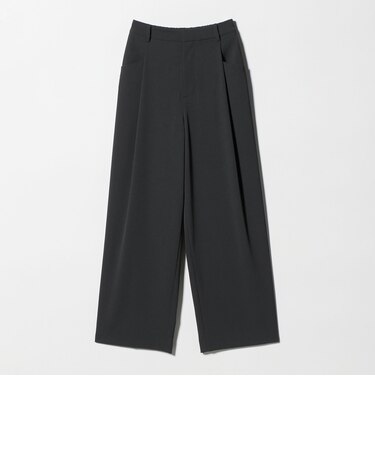 ポリエステルブレンド バックゴム ワイドパンツ ウォッシャブル