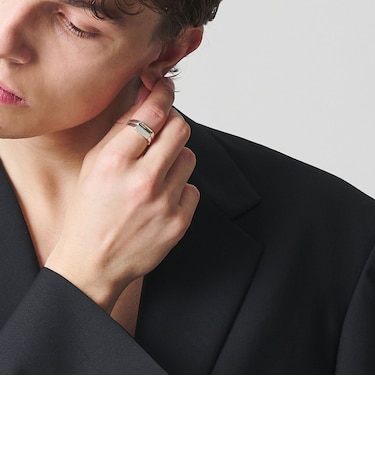 ＜eoa＞ストーン ダブル リング