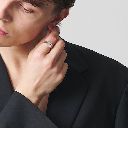 ＜eoa＞ストーン ダブル リング