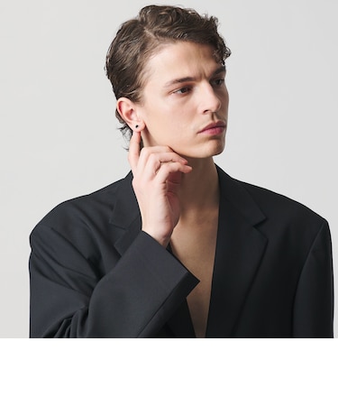 ＜eoa＞ストーン スタッズ ピアス