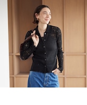 レースプリーツ シャツ ウォッシャブル