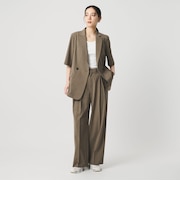 2タック ワイドパンツ 吸水速乾 防シワ