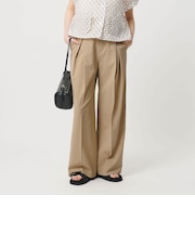 2タック ワイドパンツ 吸水速乾 防シワ