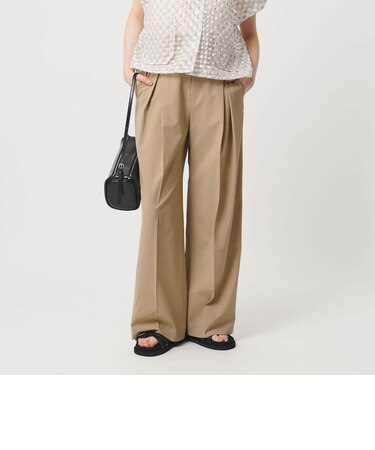 2タック ワイドパンツ 吸水速乾 防シワ