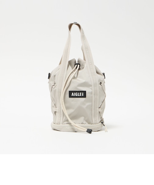 ＜AIGLE＞コンパクト 2WAY ドロストバッグ