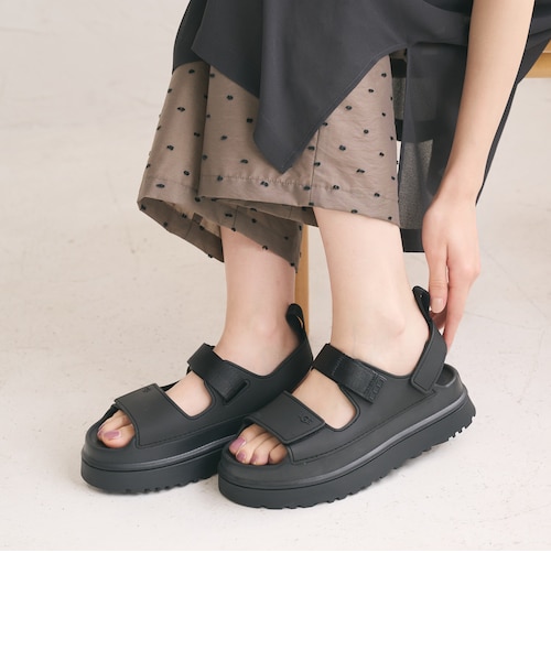 UGG ブラック ゴールデングロウ　24センチ　US7 UGG＞ゴールデングロウ サンダル｜ビューティー＆ユース ユナイテッド