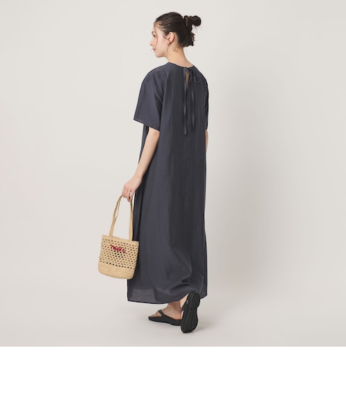 【nezou】BEAUTY&YOUTH シアー バックリボン ワンピース シアー バックリボン ワンピース ウォッシャブル｜ビューティー