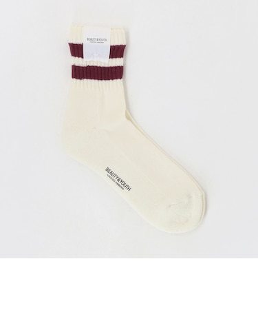 ツーライン ソフト パイル クウォーター ソックス