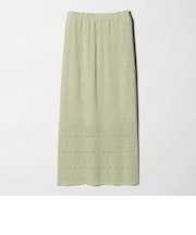 レースプリーツ タイトスカート ウォッシャブル