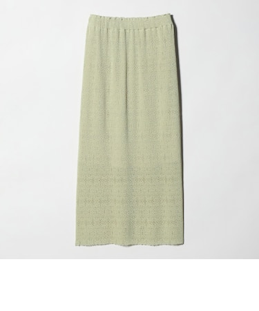 レースプリーツ タイトスカート ウォッシャブル