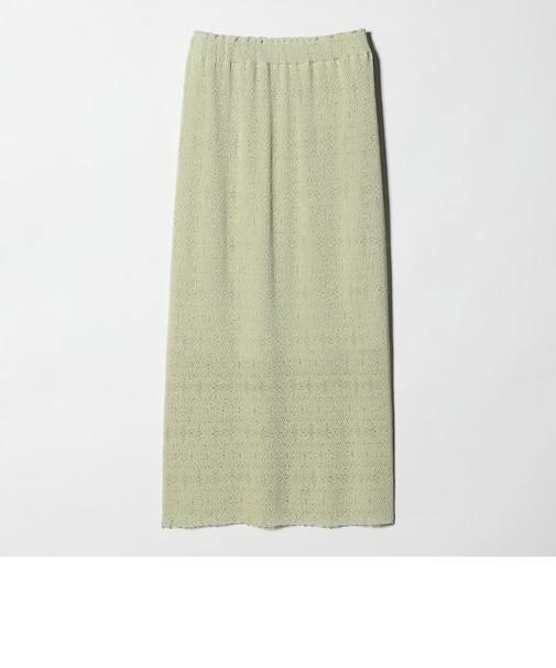 レースプリーツ タイトスカート ウォッシャブル