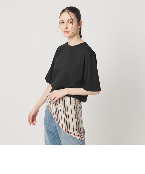 コットンポリエステル クロップド Tシャツ