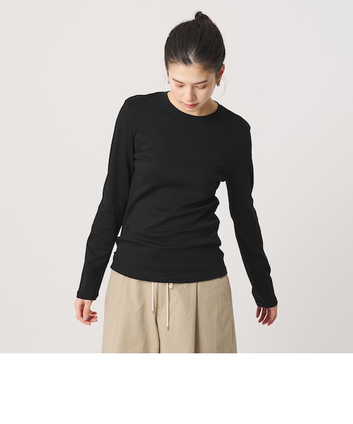オーガニックコットンフライス ロングスリーブTシャツ