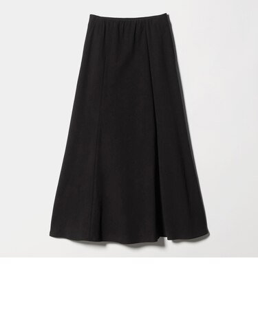 麻ブレンド バイアス フレアスカート ウォッシャブル