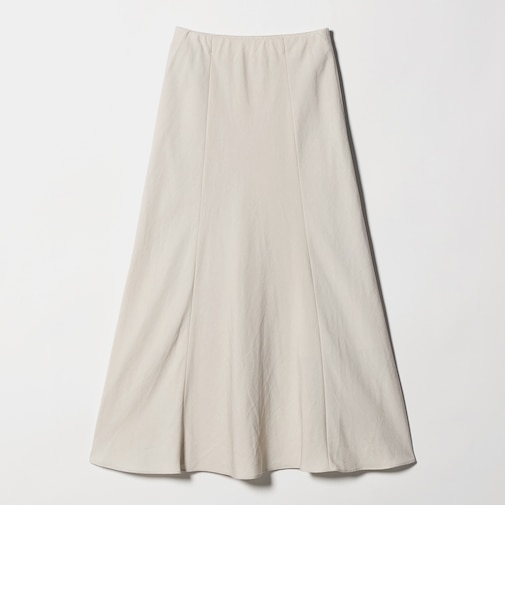 麻ブレンド バイアス フレアスカート ウォッシャブル