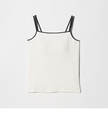 カラーパイピング 2ストラップ キャミソール