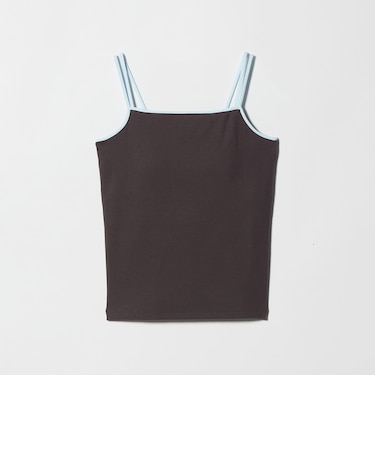 カラーパイピング 2ストラップ キャミソール