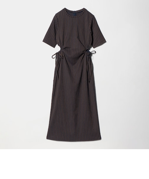 サイドホール ショートスリーブ ワンピース