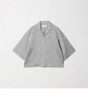 レーヨンキュプラブレンド オープンカラーシャツ