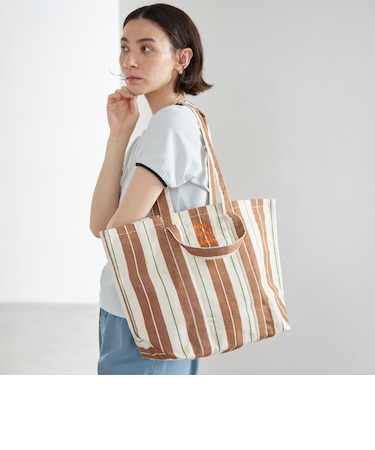 【別注】<beej>ストライプ 2WAY トートバッグ