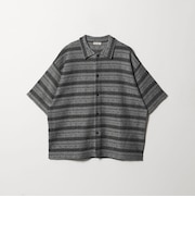 フェアアイル ショートスリーブ ニットシャツ ウォッシャブル