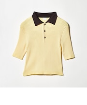 ＜NEPLA.＞リブ ショートスリーブ ポロニット