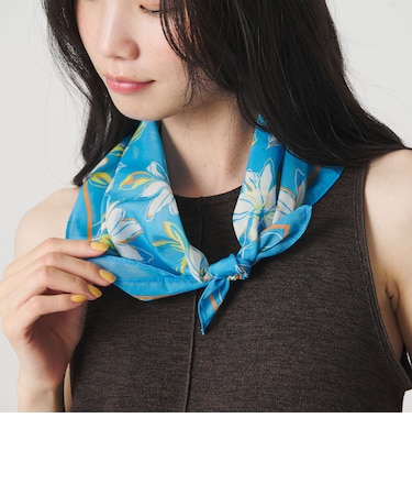 フラワー柄 スカーフ