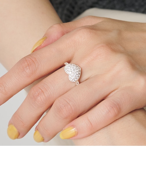 ＜BAITS＞ジルコニア ハート リング