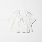 ソリッド&ストライプ ラッフル シャツブラウス ウォッシャブル