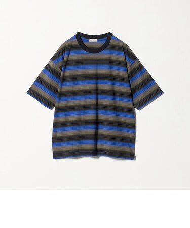 オンブレ ボーダー クルーネック Tシャツ