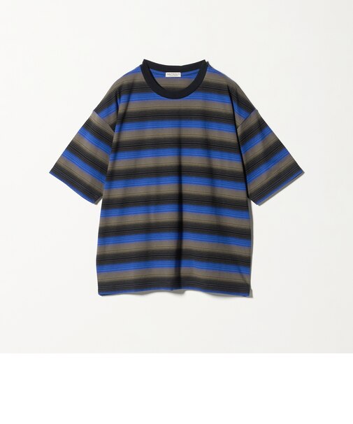 オンブレ ボーダー クルーネック Tシャツ