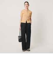 アセテートサテン ワイド イージーパンツ ウォッシャブル