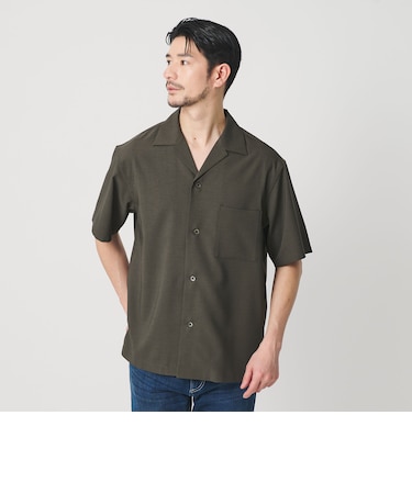 【WEB限定 WARDROBE SMART】 Reflax オープンカラー シャツ