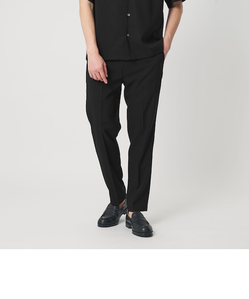 WEB限定 WARDROBE SMART】 Reflax ノープリーツ スラックス パンツ