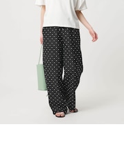 【WEB限定 Wardrobe DAILY MINIMAL】ドビードット イージーパンツ ウォッシャブル