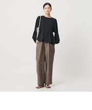 【WEB限定 Wardrobe DAILY MINIMAL】ドビードット イージーパンツ ウォッシャブル