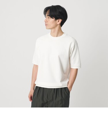 ライト ダブルフェイス ジオメ クルーネック Tシャツ 抗菌防臭