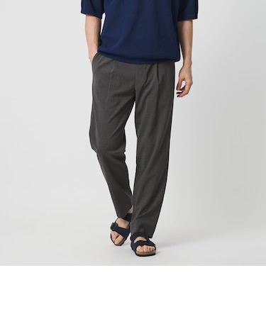 ソアロン 1プリーツ テーパード イージー パンツ NO.5