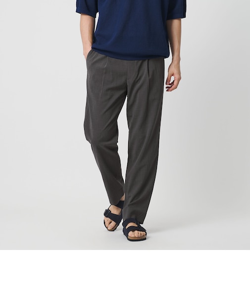 ソアロン 1プリーツ テーパード イージー パンツ NO.5