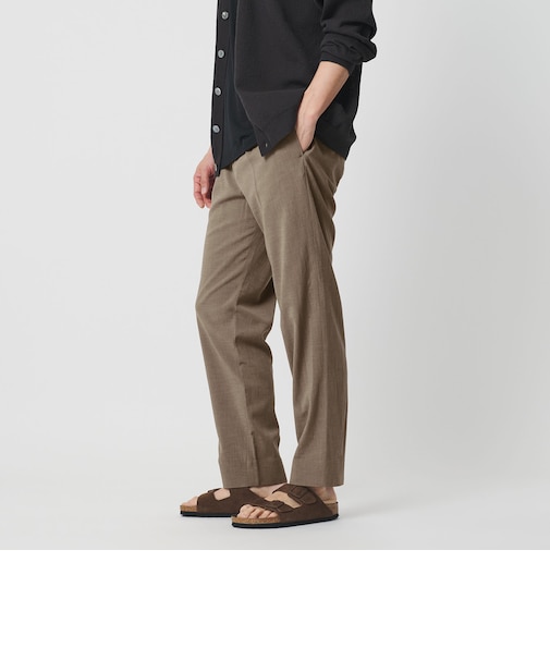 ソアロン 1プリーツ テーパード イージー パンツ NO.5