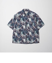 ロンシャン ブラッシュド パターン キャンプ シャツ GRANDE型